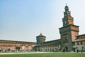 Sforzesco Castle in Milan